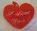 Maskotka serce na walentynki