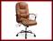 Fotel biurowy NELSON brązowy eco skóra TILT HALMAR