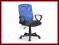 Fotel biurowy ALEX niebieski czarny membra HALMAR