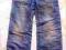 Jeansowe spodnie dla dziewczynki 122 cm 5.10.15.