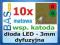 Dioda LED 3mm czerwono-zielona wsp. katoda 10szt