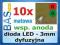 Dioda LED 3mm czerwono-zielona wsp. anoda 10szt
