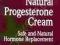 NATURAL PROGESTERONE CREAM C. Norman Shealy