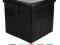 Siedzisko, pufa czarna, skrzynka, schowek XO