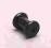 Kolczyk tunel plug piercing silikon czarny 4mm