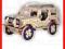 Jeep drewniane puzzle 3D, układanka, model