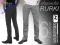Eleganckie spodnie wizytowe HUNTER 110 rurki 82 cm