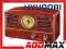 Radio HYUNDAI RA-202C Jasne Drewno Retro Tuner