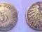 5 PFENNIG 1890 A CESARSTWO NIEMIECKIE 1891 -1918