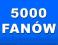 5000+ Fanów na Facebooku Fani Lubię to Reklama