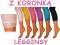 Wyprzedaż LEGGINSY Z KORONKĄ r.92-r.98 MIX KOLORÓW