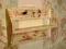 Piękna ręcznie malowana półka kuchenna Shabby Chic