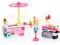 TOYS Klocki MEGABLOKS Mini Barbie i budka z lodami