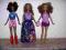 Ubranka dla Barbie SUPER ZESTAW DLA 3 LALEK