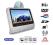 Monitor LED 9'' HD zagłówkowy DVD USB SD IR FM GRY