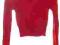 U1930* czerwony sweterek ze złotym zamkiem 152cm