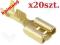 Konektor Żeński Nieizolowany  6,3mm op.20szt  F6,3