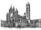 Rysunek Katedra w Sienie 42x60