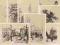pocztówki ZAGRZEB  litografia  KOMPLET 8 szt