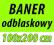 Baner odblaskowy reklamowy 100x200cm