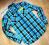 Turkus/lime krata koszula cudo j. nowa 158/164