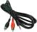 Kabel 2x RCA (CINCH) wtyk -> 1x Jack 3.5mm 10m