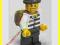 Lego CITY Ludziki Ludzik Więzień z workiem NOWY