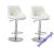 Stylowe Stołki Barowe Hokery Hoker 2 szt Białe