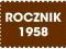 R278 Rocznik 1958 ** braki patrz opis