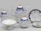 SERWIS DO KAWY PORCELANA LOMONOSOV COBALT FRIEZE