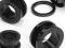TUNELE, AKRYLOWY TUNEL PLUG CZARNY 25 mm