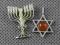 2 srebrne wisiory judaika PR.925 !BCM