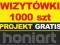 WIZYTÓWKI 1000 szt + PROJEKT GRATIS + F-VAT