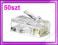 50x RJ45 RJ-45 WTYK WTYKI KOŃCÓWKI LAN P19