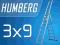 DRABINA ALUMINIOWA HUMBERG 3x9 - OPCJA MALARSKA