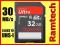 32GB SANDISK SDHC ULTRA CLASS 10 30MB/s UHS-I FV