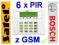 ALARM SATEL VERSA-10 LCD GSM, SMS + 6 CZUJEK BOSCH