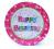 Talerzyki Happy urodziny 23 cm 6szt F4432609g