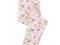 F&amp;F legginsy pastelowe ecru 104 cm, Nowe