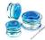 Szklane Niebieskie plugi plug tunel tunele 14mm