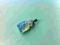ROSJA stary wisiorek opal amulet wojownik orient