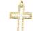 ZŁOTY KRZYŻYK Z CYRKONIAMI PR.585 - EJUBILER