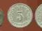 DEUTSCHES REICH 1 , 5,10 PFENNIG 1876 r