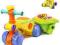 TOMMY jeździk pchacz z przyczepką