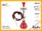Fajka wodna shisha Berlin 50cm czerwona Aladin