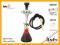 Fajka wodna shisha Bogota czarno-czerwona Aladin
