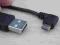 USB 2.0 wtyk na micro mikro USB kątowy prawy 20cm