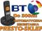 Telefon bezprzewodowy BT 50m 300m Sekretarka