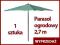 Parasol OGRODOWY aluminiowy 2,7m WYPRZEDAŻ NR. C