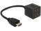 ADAPTER DELOCK HDMI(M) 1.4-HDMI(F) 1.4 X2 P487